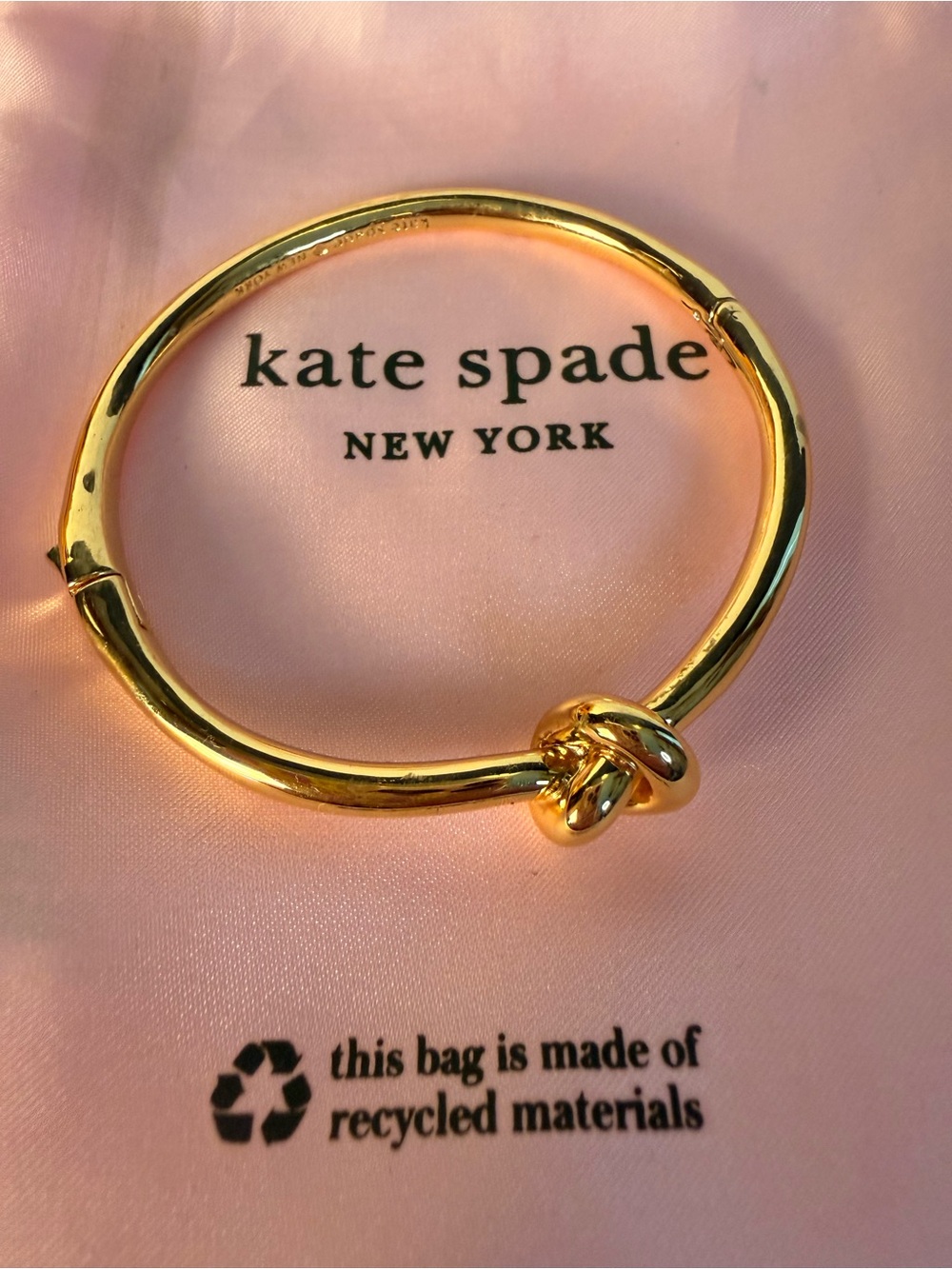 kate spade Gold Knot Bangle Bracelet